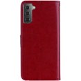 thumbnail image 4 of case for Samsung Galaxy S21 Case for Women, Glitter Bling Diamond PU Leather Wallet Phone Case with Wsrist String Full Body Protective Flip Cover for Samsung Galaxy S21 Owl Red, 4 of 7