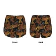 thumbnail image 5 of Picia Chicken Rooster Pattern Women's 2 in 1 Athletic Running Shorts High Waisted Workout Casual Gym Sweat Shorts with Comfy Liner Zipper Pockets-Small, 5 of 9