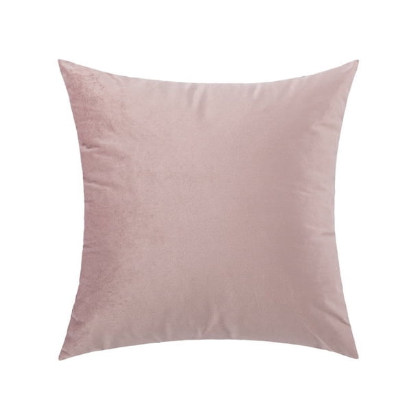 Xiao Hua Funda de cojín decorativa de 45,7 x 45,7 cm, estilo rústico, moderna, para sofá, salón, color rosa