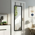 thumbnail image 3 of Costway Door Wall Mounted Mirror Full Length Hanging Wood Frame Mirror Decor Black, 3 of 8