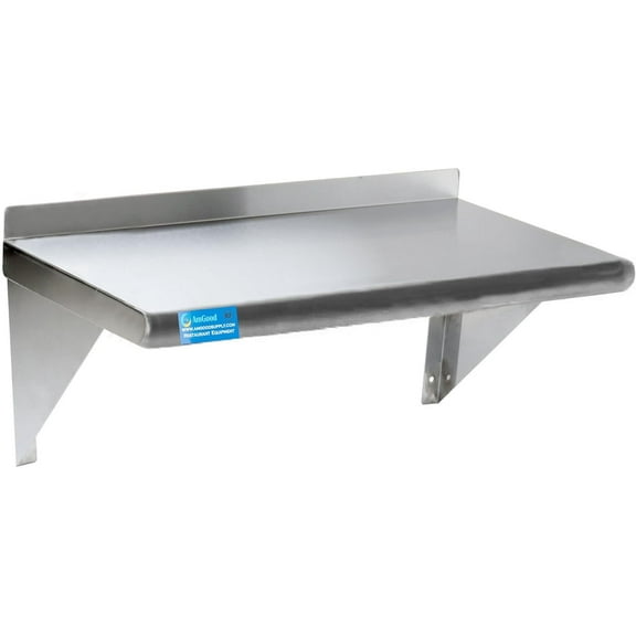 AmGood 14" X 36" Stainless Steel Wall Shelf | Metal Shelving | Garage, Laundry, Storage, Utility Room | Res