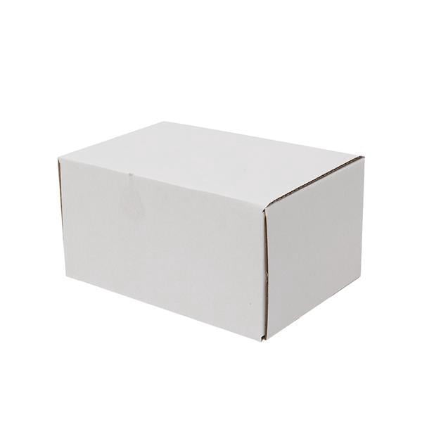 Alvantor 6 x 4 x 3 in Moving Boxes, Corrugated Cardboard Packing Boxes, White and Yellow Shipping Boxes, 50 Pack