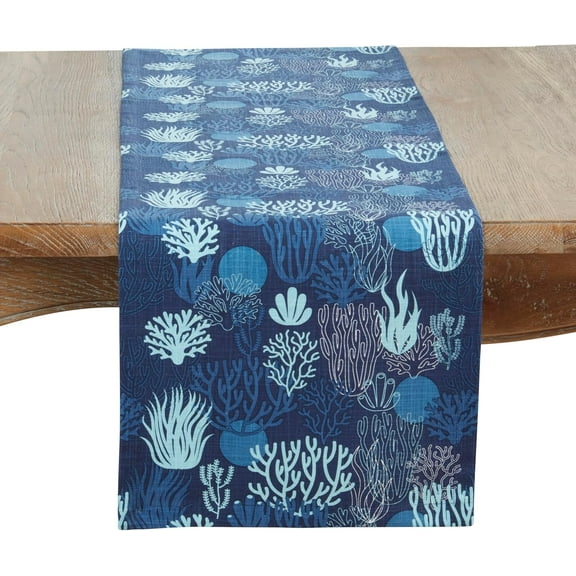 Ocean Depths Coral Table Runner