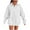 White, variant on ShiShine Womens Oversized V Neck Sweatshirts Long Sleeve Pullover Clothes 2025 Fall Trendy Outfits