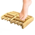 thumbnail image 2 of Masajeador de pie dual-Rodillo de masaje de madera para fascitis plantar, estrés, talón y dolor de arco-Terapia de tejido profundo Shiatsu con cuadro de reflexología brand modelStyleType, 2 of 2