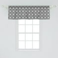 thumbnail image 2 of Ambesonne Contemporary Window Valance, Geometric Mosaic Shape, 54" X 18", Black and White, 2 of 3