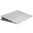 thumbnail image 1 of VEVOR Door Threshold Ramp, 4 inch Rise, Aluminum Alloy Threshold Ramp Rated 800 lbs Load Capacity, Handicap Ramps for Home Steps for Wheelchair, Scooters, Power Chairs, Walkers, Bicycle, Tricycle, 1 of 9