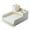 White, variant on PureCasa Plastic Desk Organizer Desktop Storage Box for Stationery and Small Craft, Office Supplies Tabletop Organizers, 2 Layer, White, 1 Pack