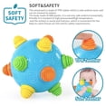 thumbnail image 5 of Toddlers Baby Music Shake Ball Toy Bumble Ball for Babies,Dancing Bumpy & Interactive Sounds Crawl Ball Toy, Best Bouncing Sensory Learning Gift for 3+ Year Old Boys&Girls., 5 of 7