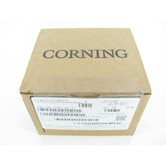 Corning 95-050-41-X Unicam SC OM3/OM4 Multimode 50um Pretium Fiber Optic Connector, Box of 25