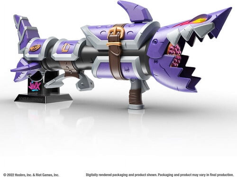 Hasbro Collectibles - Nerf LMTD League of Legends Jinx Fishbones Blaster  [COLLECTABLES] Shooter, Collectible