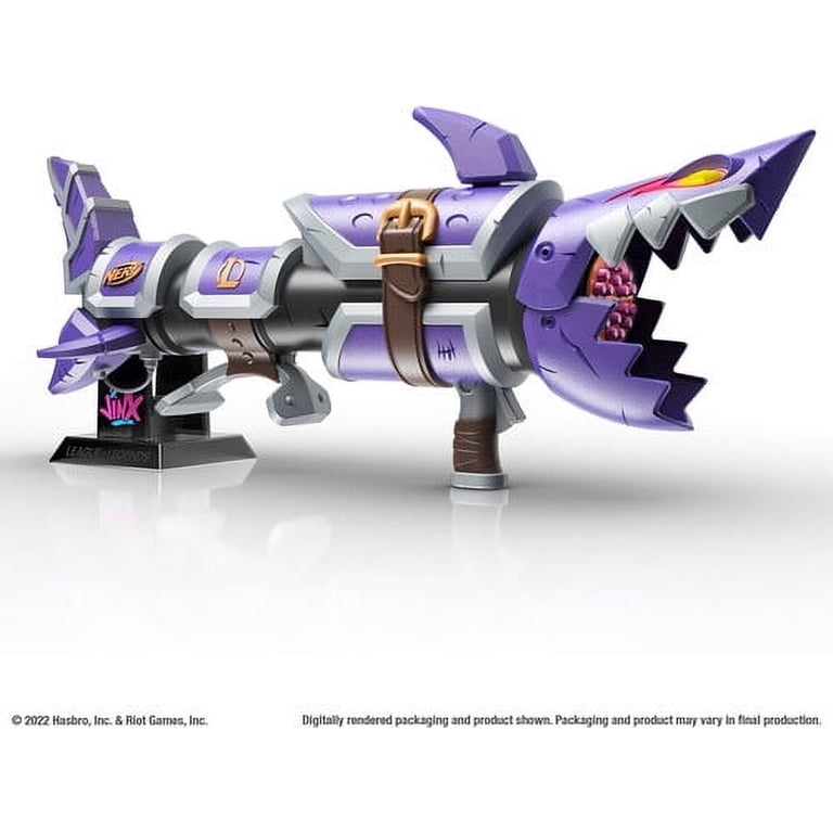 Nerf ナーフ　LMTD Jinx FishBones blaster Collectible Nerf LMTD Jinx Fishbones Blaster, 3-Dart Bursts, Age