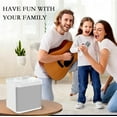thumbnail image 6 of Karaoke Machine with 2 Wireless Mics, Portable Bluetooth Speaker for TV Singing, Home Party & Gifts for Adults, Kids, Boys & Girls White, 6 of 7