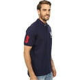 thumbnail image 2 of U.S. Polo Assn. Mens Slim Fit Short Sleeve Polo Shirt with Applique, Classic Navy/White, XX-Large, 2 of 3