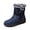 Blue, variant on HEWUQI Womens Snow Boots Fuzzy Cuff Adjustable Strap Winter Shoes Warm Cold Weather Commute Snowy Daily Booties Black Size 11