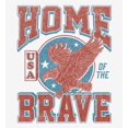 thumbnail image 2 of USA Home of the Brave Men's White Crew Neck Short Sleeve Tee-Small, 2 of 2