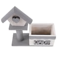 thumbnail image 3 of Wood House Small Planter Pot Fake Flower Small Box Wall Succulent Planter Pot Small Bonsai Container, 3 of 8