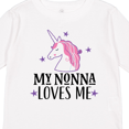 thumbnail image 4 of Inktastic My Nonna Loves Me Unicorn Girls Long Sleeve Toddler T-Shirt, 4 of 5