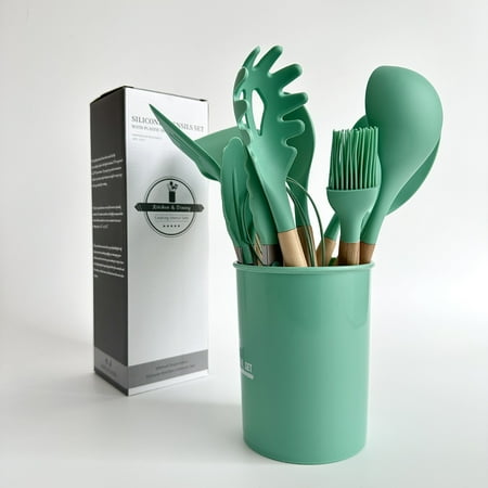 

RHOO Silicone kitchenware set 12-piece non-stick kitchen cooking tools cooking spatula spoon baking tools