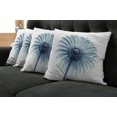 thumbnail image 5 of Ambesonne Modern Throw Pillow Cover 4 Pack, Daisies Flowers Plants, 20", Teal White, 5 of 5