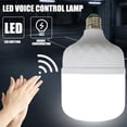 thumbnail image 2 of Bombilla LED E27 con Sensor de movimiento, iluminación inteligente activada por voz, 5W, 10W, 220V, para interior, exterior, patio, porche, garaje, jardín, hogar, 2 of 4