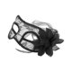 thumbnail image 1 of Máscaras de fiesta de encaje floral de Halloween y Navidad, 1 pieza, media cara, para fiesta de disfraces, color negro, 1 of 5