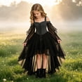 thumbnail image 2 of CIAKGIAF Tween Girls Victorian Gothic Corset Dress off Shoulder Lace Sleeve Christmas Gown, 2 of 6