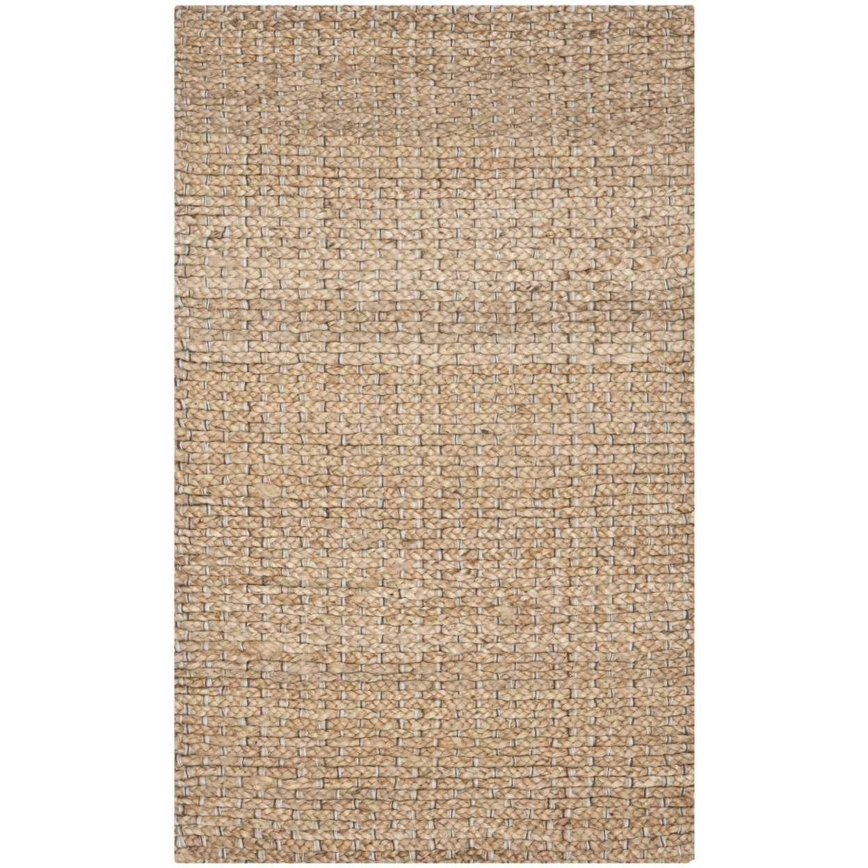 SAFAVIEH Natural Fiber Garrett Braided Jute Area Rug, Natural, 6' x 9'