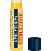 (3 pack) Burt's Bees 100% Natural Origin Moisturizing Lip Balm with Beeswax, Vanilla Bean, 1 Tube