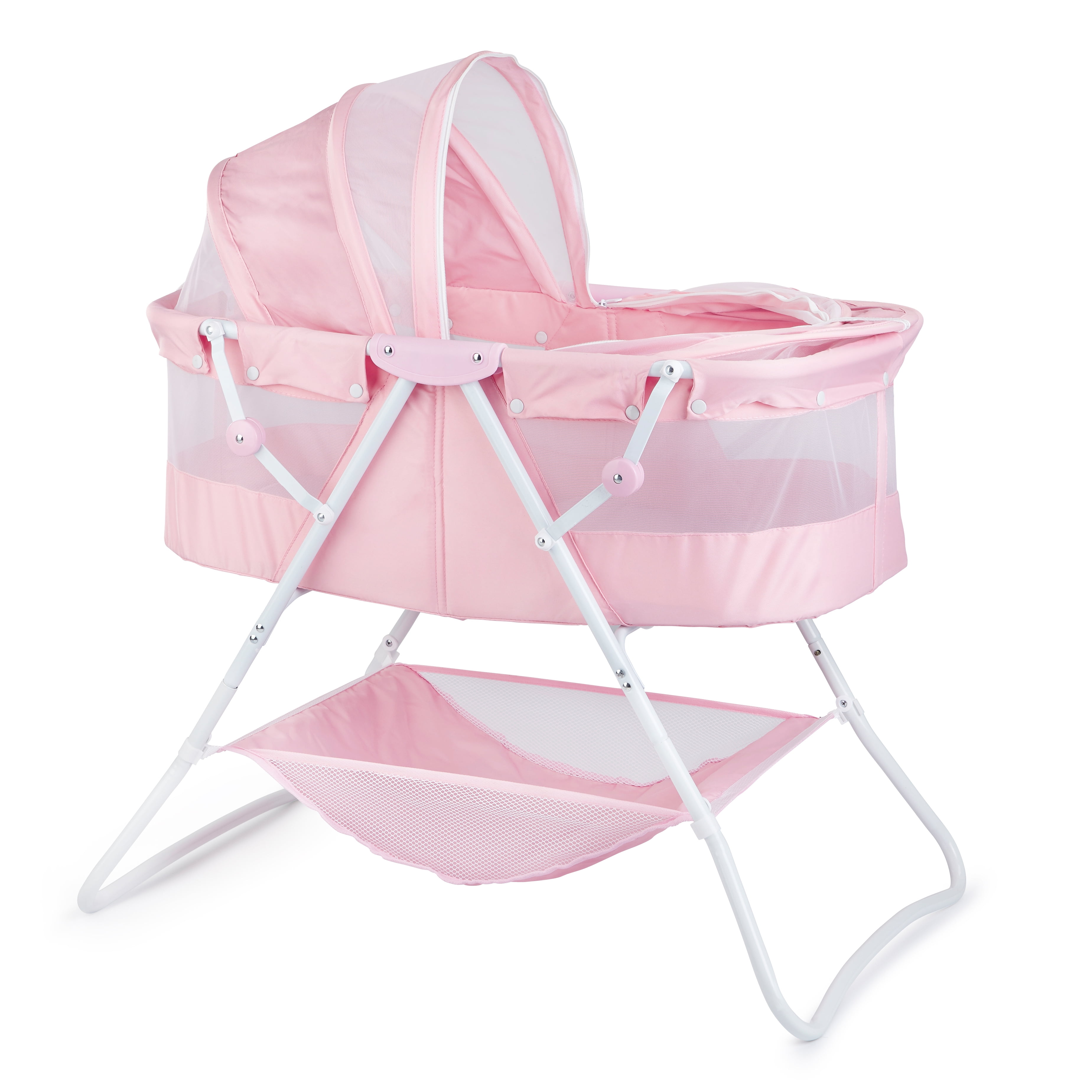 pink bassinet walmart