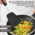 thumbnail image 2 of Silicone Kitchen Utensil Set 2 Pack, Non Stick Cooking Spatula Set with Heat Resistant Silicone Turner and Slotted Spatula for Frying and Cooking,Black, 2 of 6