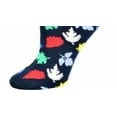thumbnail image 3 of Sierra Socks Leaf Pattern Ankle Cotton Socks (Shoe Size 4-10, Navy), 3 of 4