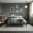 thumbnail image 3 of Mainstays Farmhouse Metal Bed, Queen, Black, 3 of 15