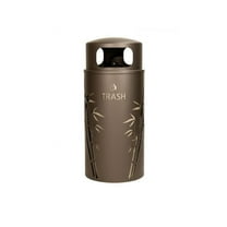 Ex-Cell Kaiser NS33-BB T BRZX 33 gal Nature Series Bamboo Trash, Bronze