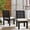Black/Taupe, variant on Safavieh Fash Metal Outdoor Dining Side Chair - Set of 2, Black/Taupe