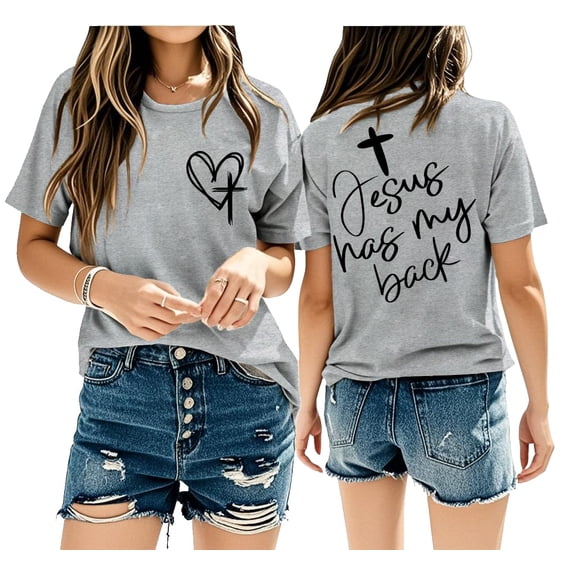 Jesus Has My Back Shirt, Christian Shirts for Women