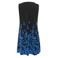 thumbnail image 3 of Jophufed Summer Spring Dresses for Women 2022 Cute Cold Shoulder Boho Tshirt Dresses A Line Shift Floral Printed Tunic Dress,Sleeveless Beach Short Mini Sundress, 3 of 5