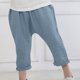 thumbnail image 5 of Odeerbi 1-11 Años Niños Niñas Algodón Lino Pantalones Recortados Verano Color Sólido Drop Crotch Pantalones Arrugados Pantalones Transpirable Ligero, 5 of 7