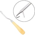 thumbnail image 1 of Wooden Bent Handled Latch Hook Tool for Latch Hook Canvas and Rug Making, 1 of 2