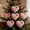Pink, variant on Cadancy Valentine's Day Tree Ornament Plush Heart Decoration Soft Fluffy Hanging Decorations Indoor Outdoor Holiday Party Home Decor(Red)