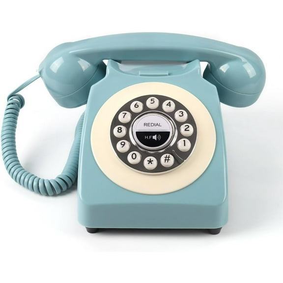 Bluetooth Landline Phone, Retro Home Phones for Landline, Classic Vintage Cordless Telephone Bluetooth Connection Speakerphone for Home House（1PCS）