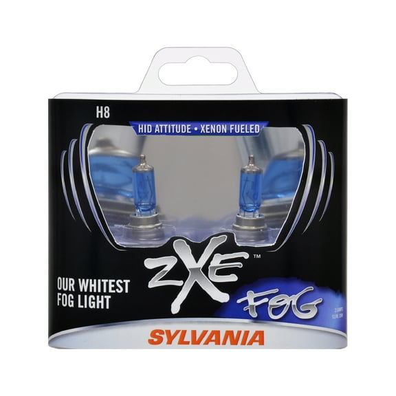 Sylvania H8SZ.BB2 SilverStar zXe H8 Halogen Fog Light Bulbs, White (2 Pack)