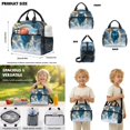 thumbnail image 5 of Xoenoiee Wolf Lightning Print Kids Bookbag School Backpack with Lunch Box for Boys Girls, Childrens Backpack for Girls School Bags with Pencil Case Set of 3 Travel Daypack Satchel Bagpack, 5 of 6