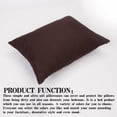thumbnail image 4 of Ntbay 2 Pack Microfiber Toddler Pillowcases, Ultra Soft Travel Pillow Covers with Zipper Closure, 13" x 18", Chocolate, 4 of 6