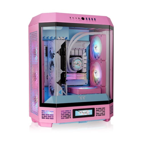 Gabinete thermaltake the tower 600 bubble pink atx cristal midtower rosa ca-1z1-00mawn-00
