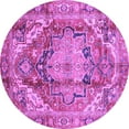 thumbnail image 1 of Ahgly Company Indoor Round Persian Purple Traditional Area Rugs, 7' Round, 1 of 4
