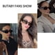 thumbnail image 3 of Gafas de sol BUTABY Trendy Rectangle para mujeres y hombres con montura negra, 3 of 7