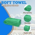 thumbnail image 3 of AUQ 10Pcs Microfiber Face Towels,Comfortable Microfiber Surface Wash Cloths for Your Face,Colorfast Soft Loops Dish Towels,Green,9.84*9.84*0.39in, 3 of 7