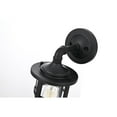 thumbnail image 5 of Elegant Lighting Hugo 6 Inch Outdoor Wall Sconce In Black, 5 of 8
