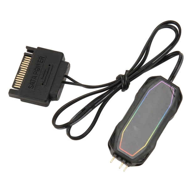 Mini Controlador De Ventiladores De PC ARGB, Controlador ARGB Estable De 5V Y 3 Pines Fuente De Alimentación Conmutación De Un Botón Para Chasis De Computadora